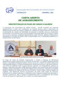 CARTA ABERTA DE AGRADECIMENTO